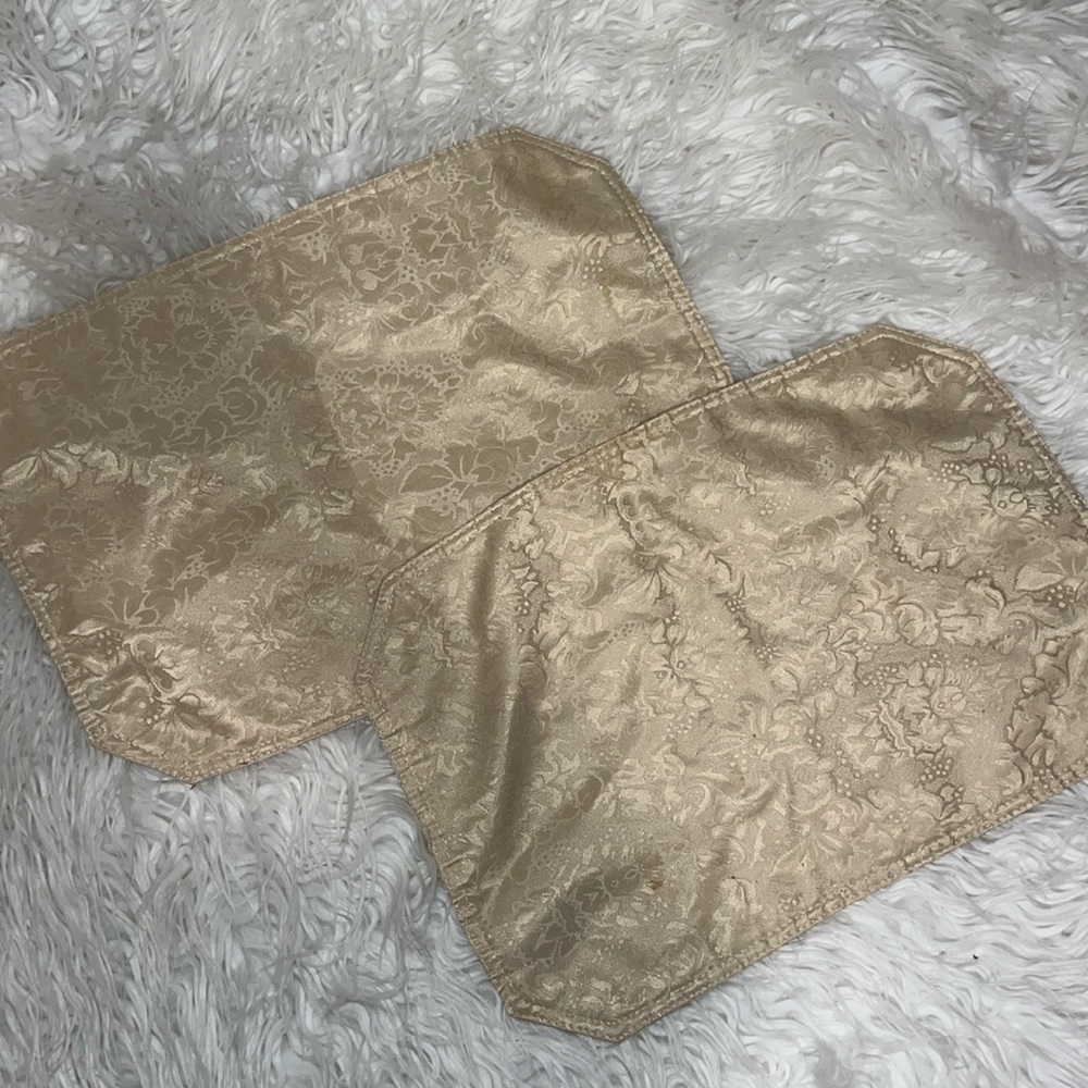 Two Beige Placemats